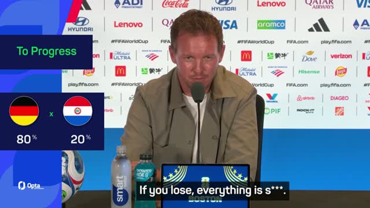 'When you lose everything is s***' - Nagelsmann knows pressure is on Germany