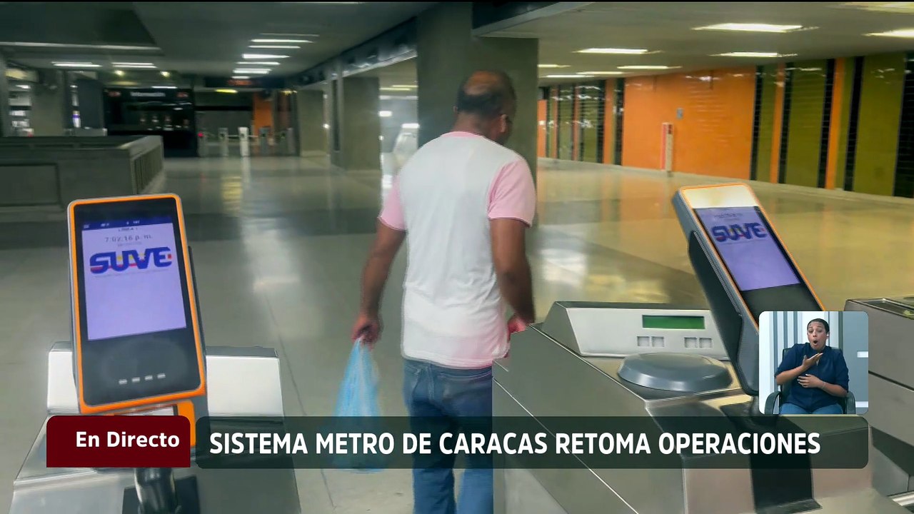 Gobierno nacional restablece el sistema Metro de Caracas subterráneo y superficial