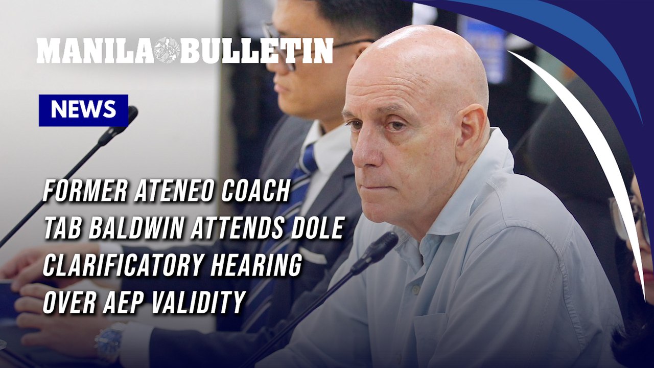 Former Ateneo coach Tab Baldwin attends  DOLE clarificatory hearing over AEP validity