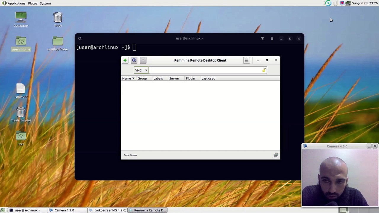 Fixing rdp & vnc disappearing on remmina remote desktop client