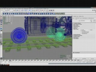 train locomotive dynamic + ik (maya) (2/3)