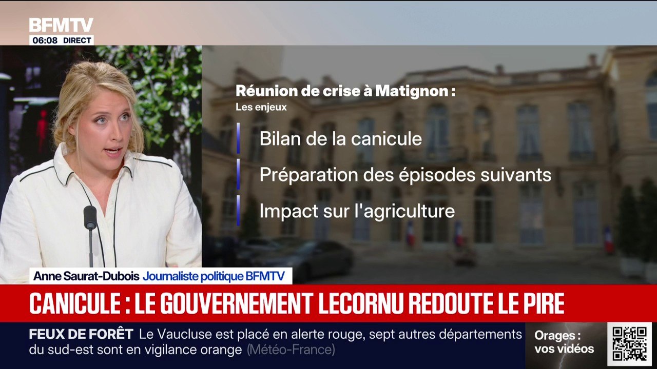 Sébastien Lecornu convoque une nouvelle réunion de crise en prévision d'un nouvel épisode caniculaire