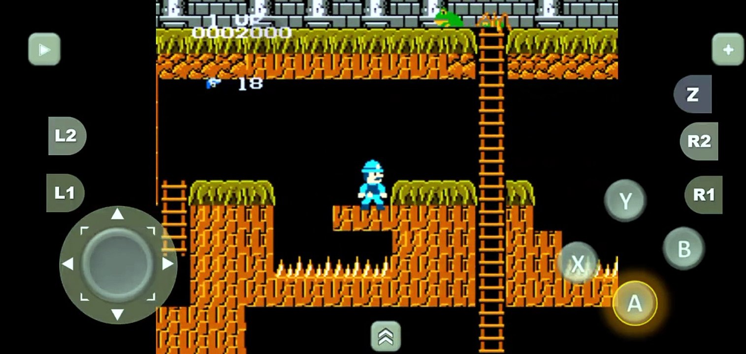 Super Pitfall (USA) - gameplay NES Platformer Shooter Adventure Explorer