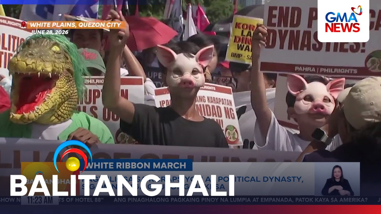 Pagtuligsa sa korapsyon at political dynasty, sigaw ng mga grupong nakiisa | Balitanghali
