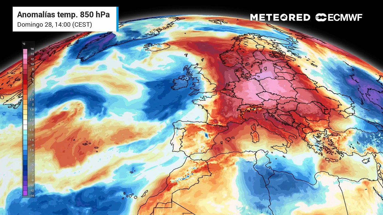 Posible nuevo episodio de altas temperaturas en Europa a inicios de julio de 2026