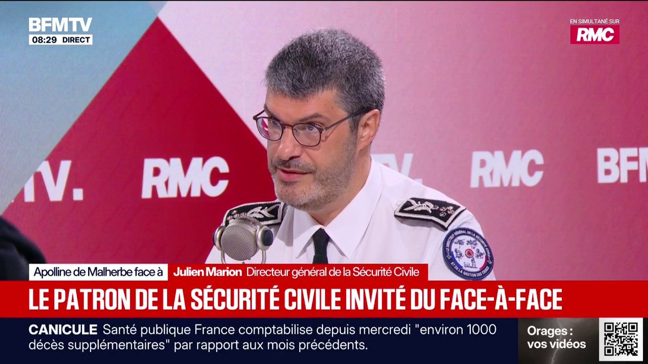 Canicule: le pire n'est "pas forcément" derrière nous', explique le directeur général de la Sécurité civile
