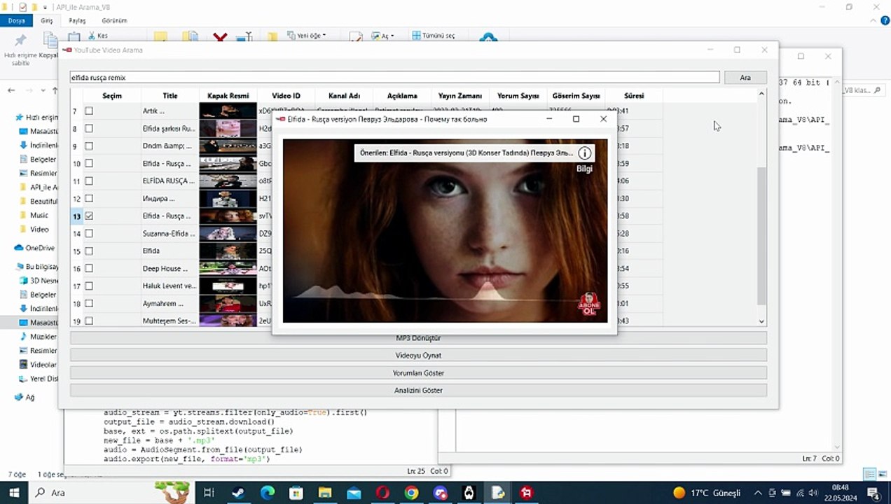 Python API İle Youtube Video İşlemleri Tanıtım Videosu [Full Movie]