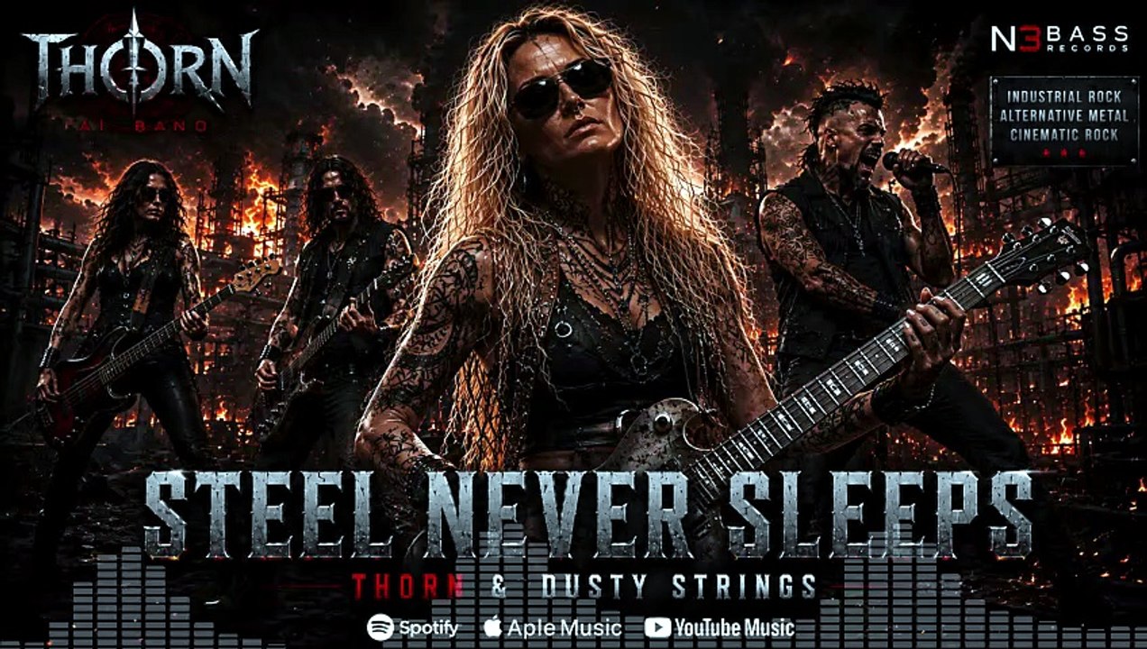 Steel Never Sleeps 🔥 THORN AI BAND ft. Dusty Strings | Industrial Rock • Alternative Metal