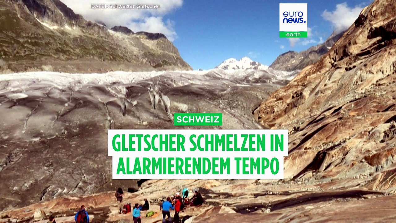 Extremhitze in Europa: Schweizer Gletscher schmelzen in alarmierendem Tempo