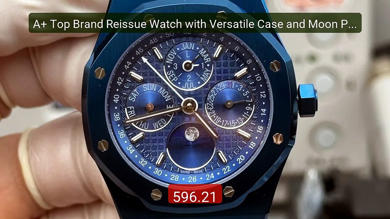 A+ Top Brand Reissue Watch with Versatile Case and Moon Pha... -- Top Pick 2026 | Unbeatable Price!