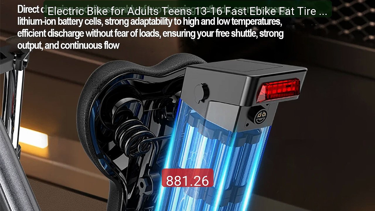 Electric Bike for Adults Teens 13-16 Fast Ebike Fat Tire Electric M... -- Top Rated 2026 | Buy Now!