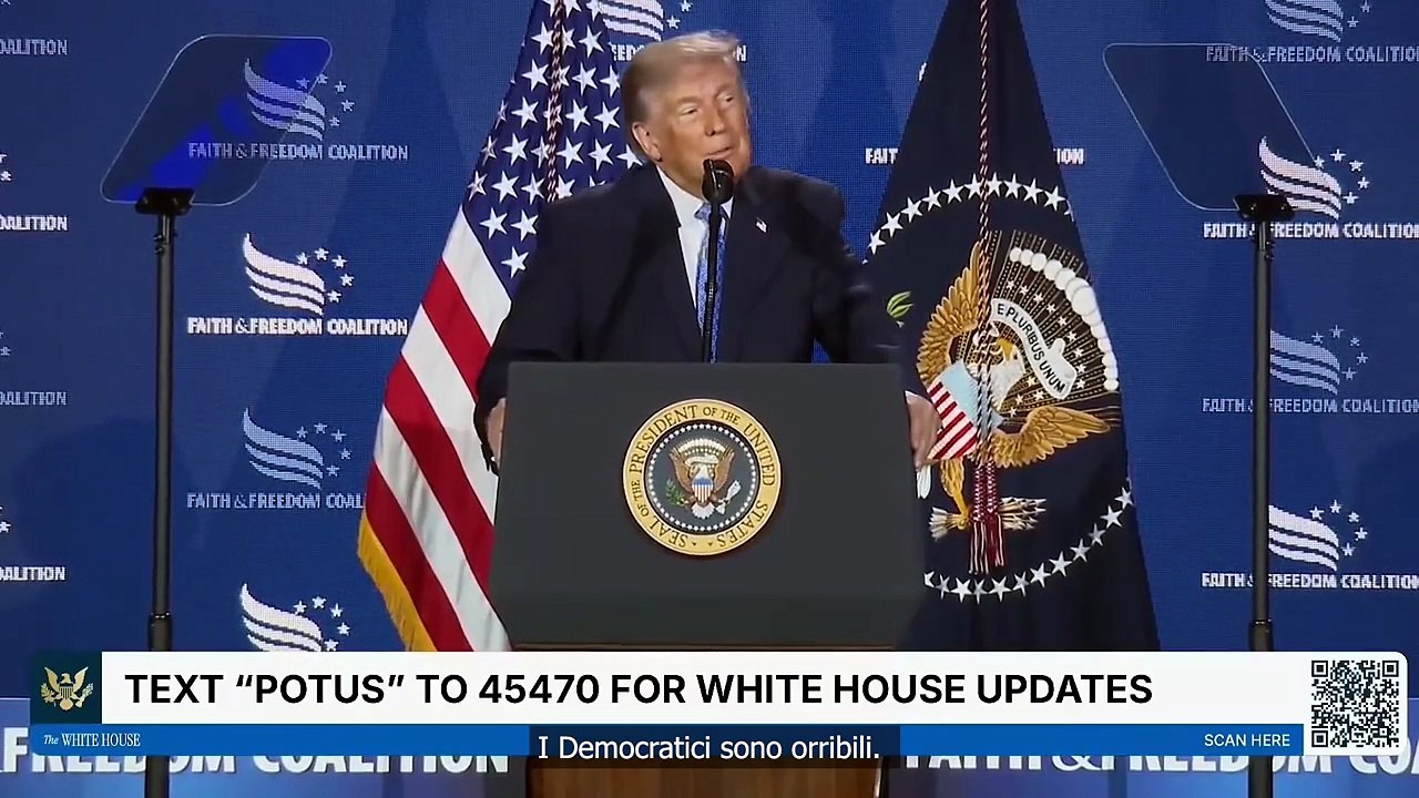 Trump: “I Democratici vogliono le mutilazioni transgender e la guerra contro i cristiani”