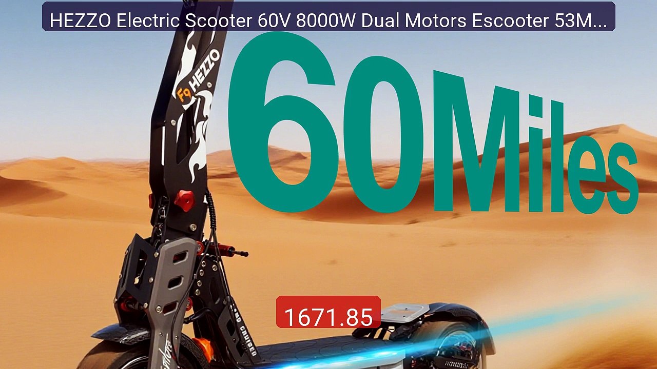 HEZZO Electric Scooter 60V 8000W Dual Motors Escooter 53Mph 40... -- Hot Deal 2026 | Limited Offer!