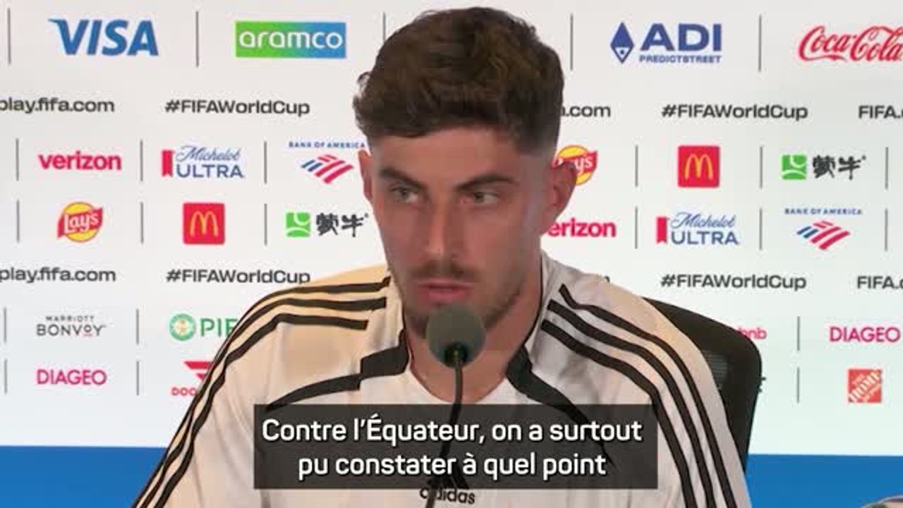 Allemagne - Havertz a tiré des leçons de la défaite contre l’Équateur en vue du 16e contre le Paraguay