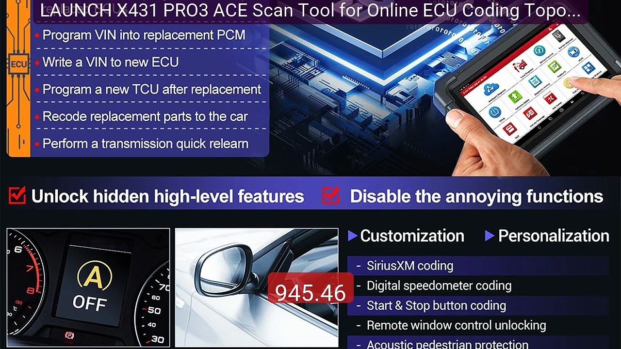 LAUNCH X431 PRO3 ACE Scan Tool for Online ECU Coding Topolo... -- Top Pick 2026 | Unbeatable Price!