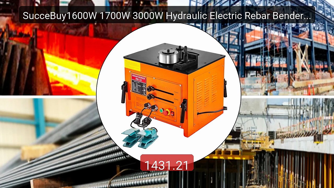 SucceBuy1600W 1700W 3000W Hydraulic Electric Rebar Bender w... -- Top Pick 2026 | Unbeatable Price!