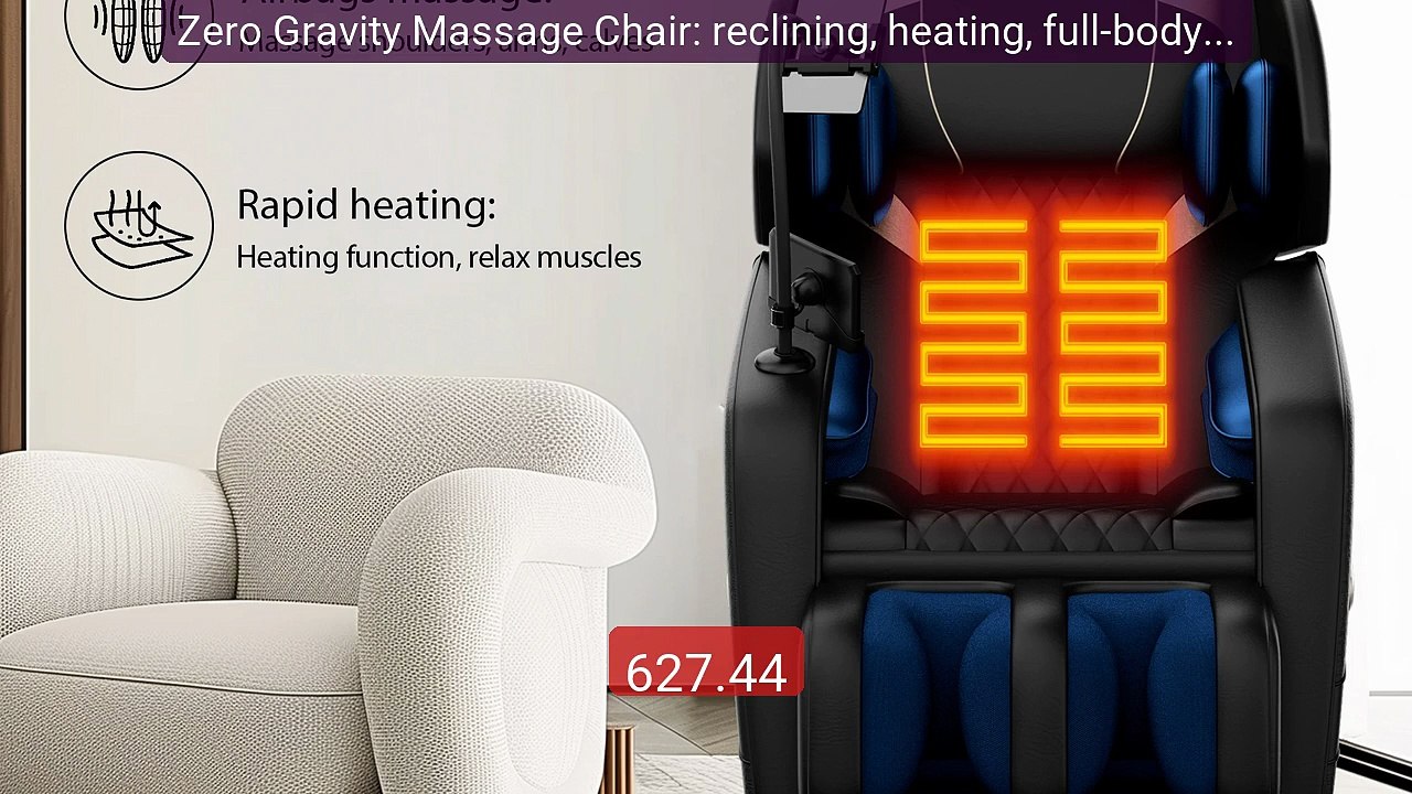 Zero Gravity Massage Chair: reclining, heating, full-body air... -- Amazing Value 2026 | Must Have!