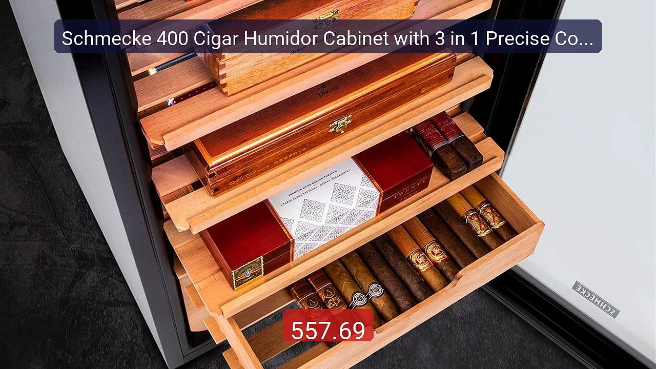 Schmecke 400 Cigar Humidor Cabinet with 3 in 1 Precise Cooling, He... -- Best Deal 2026 | Shop Now!
