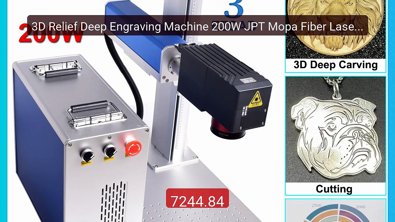 3D Relief Deep Engraving Machine 200W JPT Mopa Fiber Laser Ma... -- Amazing Value 2026 | Must Have!