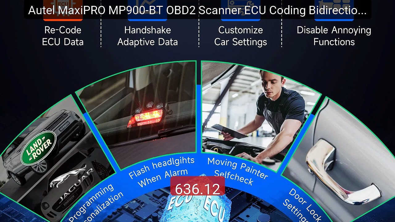 Autel MaxiPRO MP900-BT OBD2 Scanner ECU Coding Bidirectional Scan T... -- Top Rated 2026 | Buy Now!