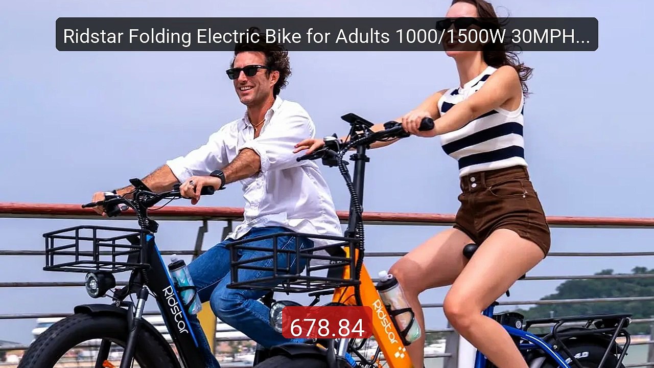 Ridstar Folding Electric Bike for Adults 1000/1500W 30MPH 48V ... -- Hot Deal 2026 | Limited Offer!