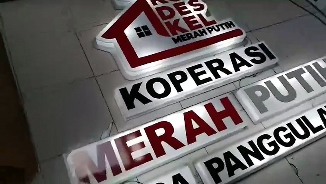 CETAK HURUF TIMBUL MENYALA KOPDES KOPDESKEL KDMP TERMURAH INDONESIA-1