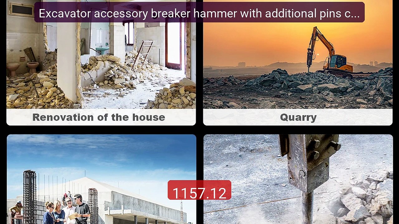 Excavator accessory breaker hammer with additional pins can ef... -- Best Buy 2026 | Great Quality!