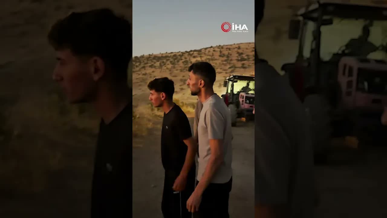 Yüzlerce traktörün seferber olduğu yangın kontrol altına alındı
