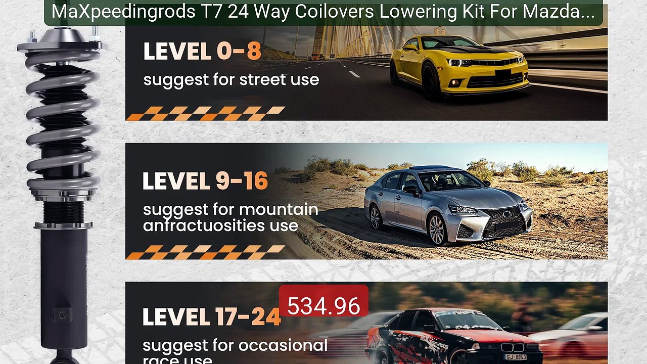 MaXpeedingrods T7 24 Way Coilovers Lowering Kit For Mazda Miat... -- Hot Deal 2026 | Limited Offer!