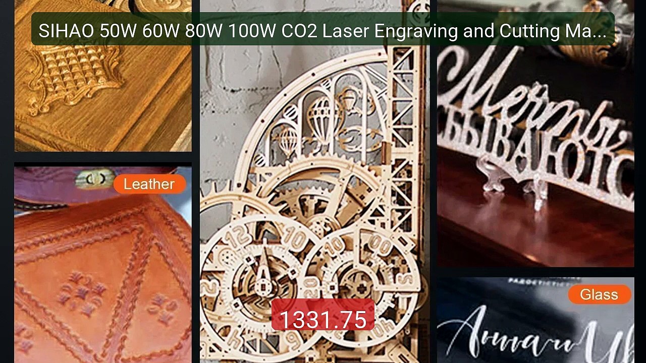SIHAO 50W 60W 80W 100W CO2 Laser Engraving and Cutting Machine... -- Hot Deal 2026 | Limited Offer!