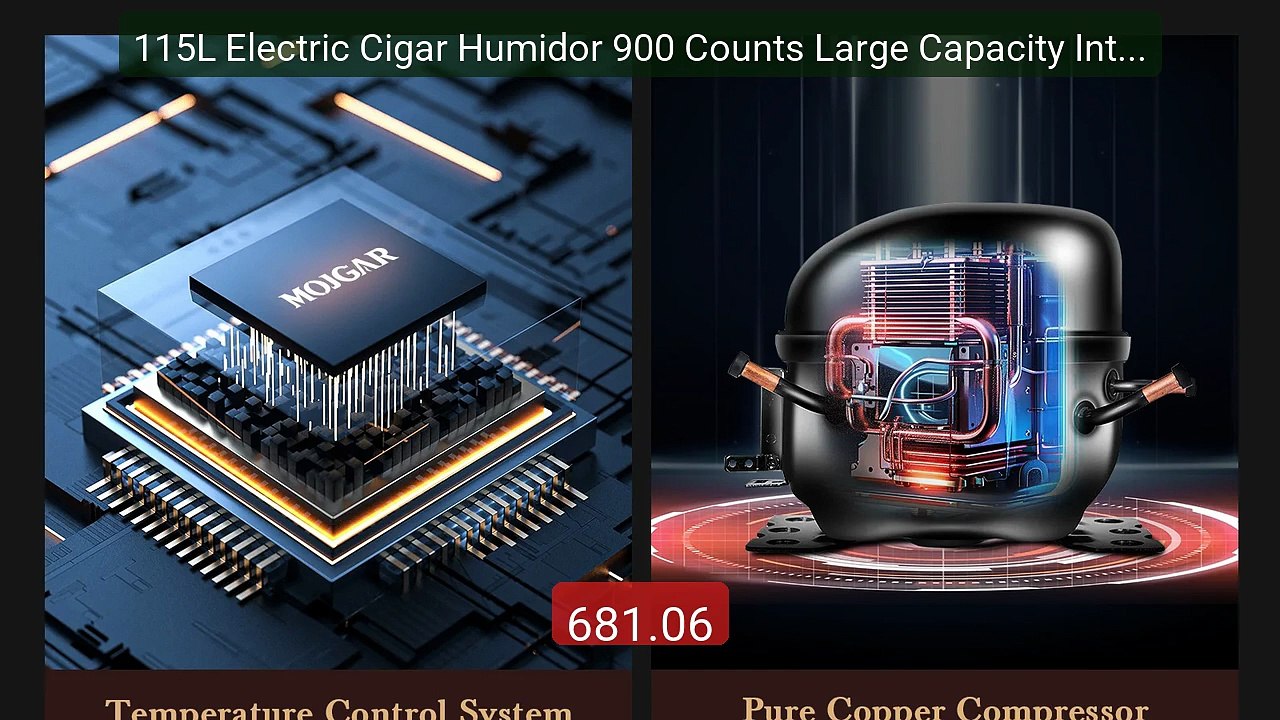 115L Electric Cigar Humidor 900 Counts Large Capacity Intelli... -- Amazing Value 2026 | Must Have!