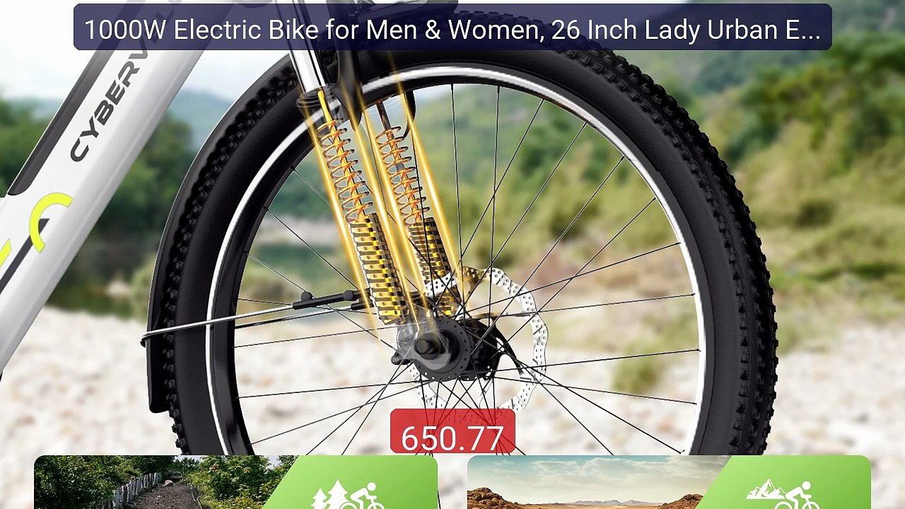 1000W Electric Bike for Men & Women, 26 Inch Lady Urban Ebike, 48V... -- Best Deal 2026 | Shop Now!
