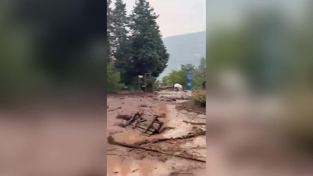 Violenti temporali in Alto Adige: colate di fango, feriti ed evacuati a Merano