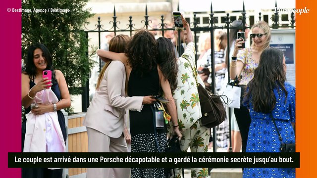 Thylane Blondeau et Benjamin Attal mariés : la mannequin fait sensation dans sa robe à cape blanche