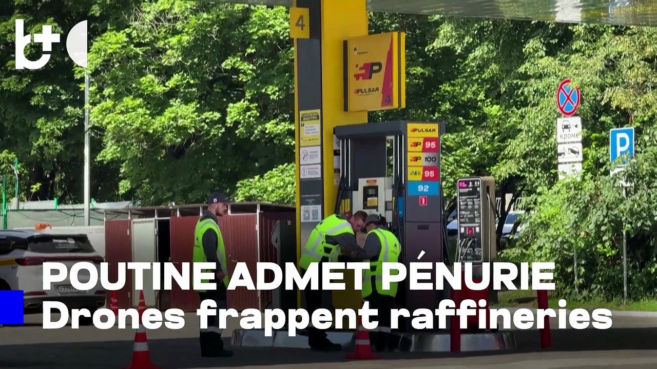 Drones ukrainiens visent des raffineries; Poutine admet la pénurie de carburant en Russie