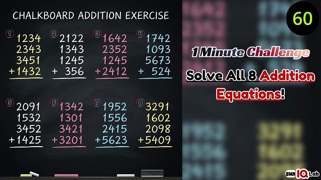 #SpeedMath ⚡️🔢 Solve All 8 Addition Equations! (Part 1) ➕️