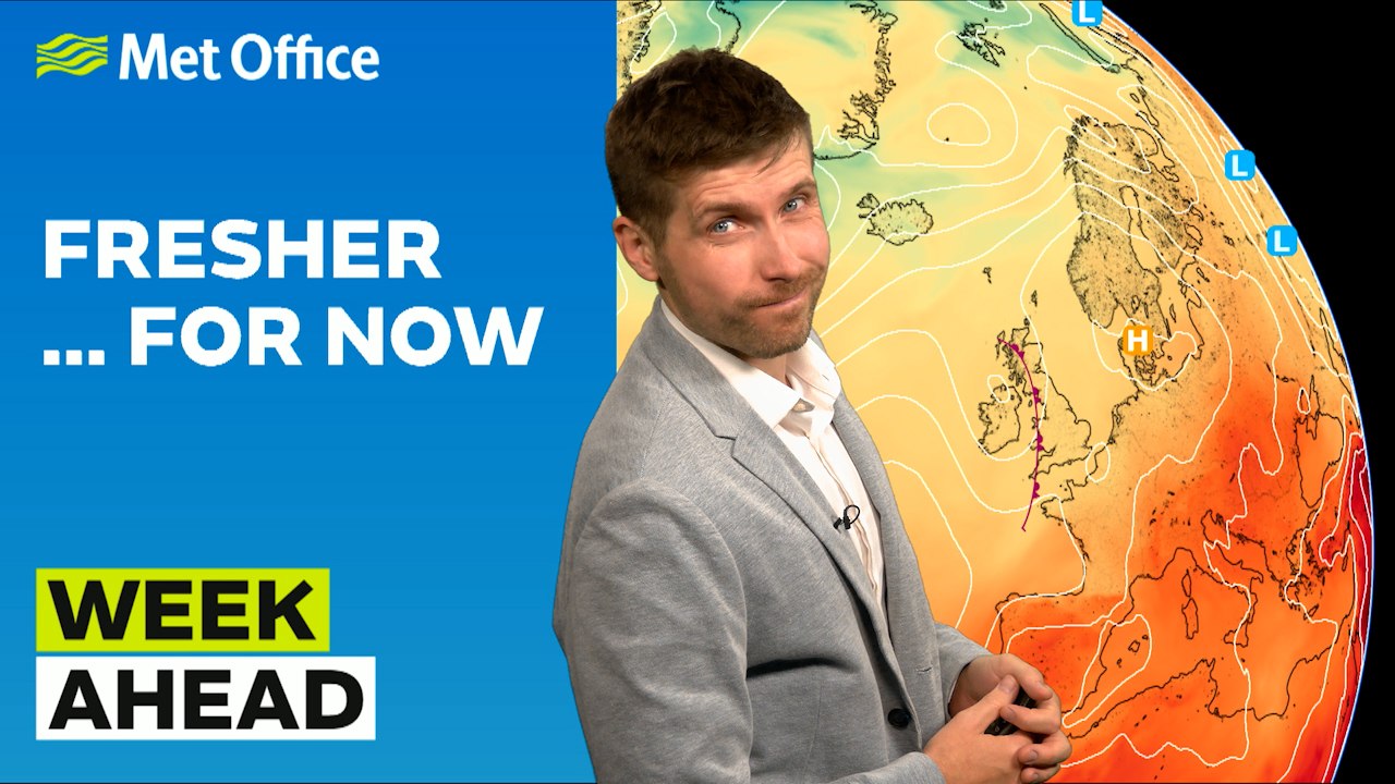 Week Ahead 29/06/2026 – Cooler before the heat returns– Met Office weather forecast UK