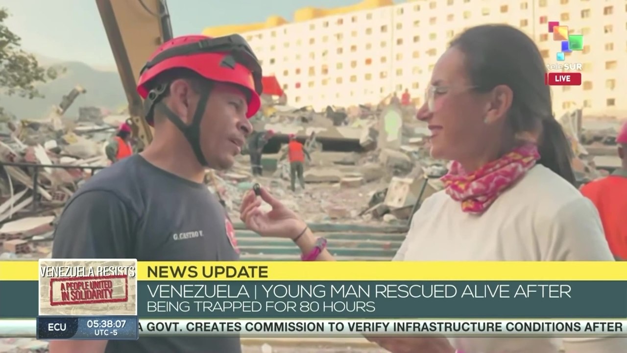 Venezuela | Young man rescued after more than 80 hours trapped under rubble