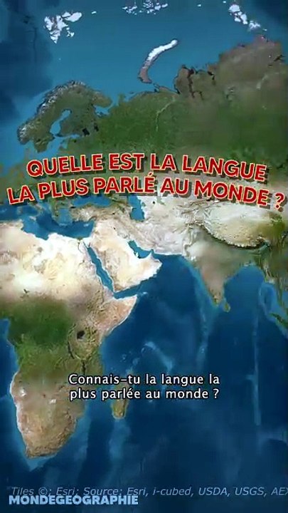Connais tu la langue la plus parlée au monde? La vraie réponse! #géographie