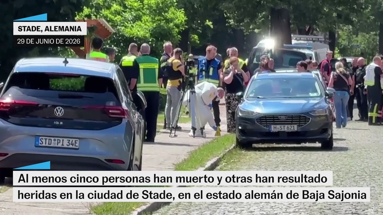 Las imágenes de la zona del tiroteo en la ciudad alemana de Stade