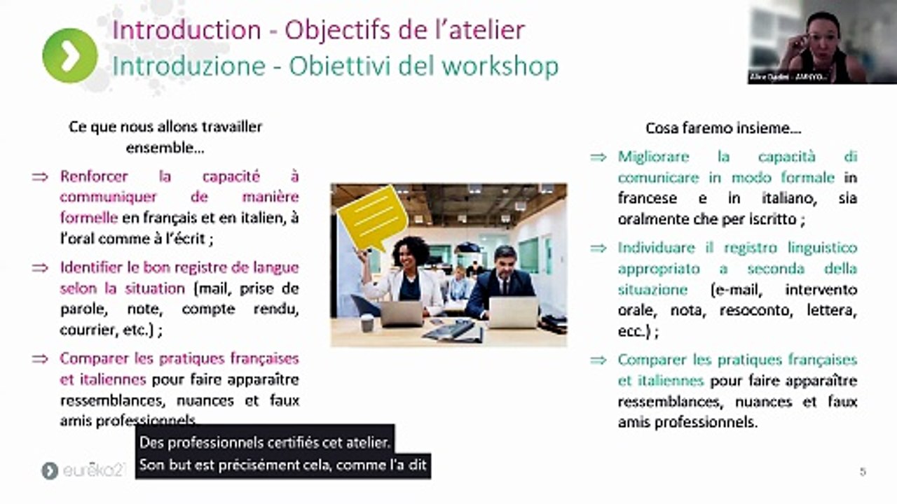 Atelier linguistique n. 3 Travailler ensemble, parler juste : Renforcer ses pratiques de communication en contexte administratif