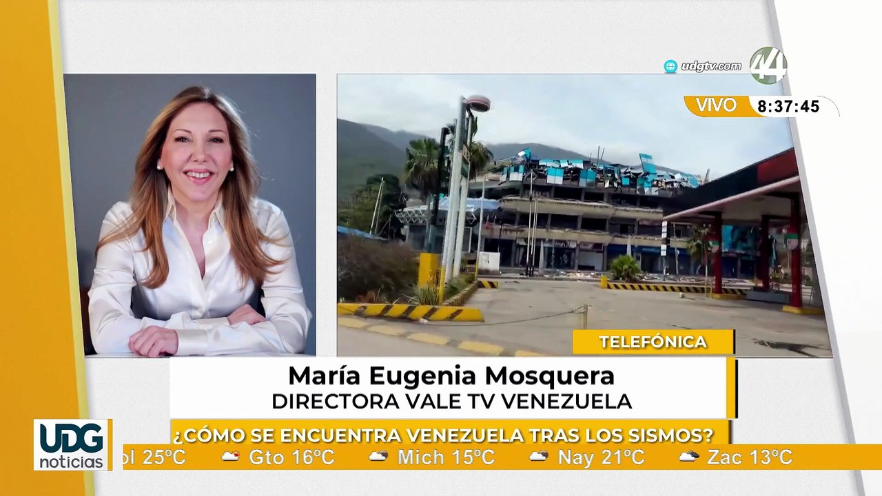 María Eugenia Mosquera habla sobre la situación de Venezuela tras los sismos