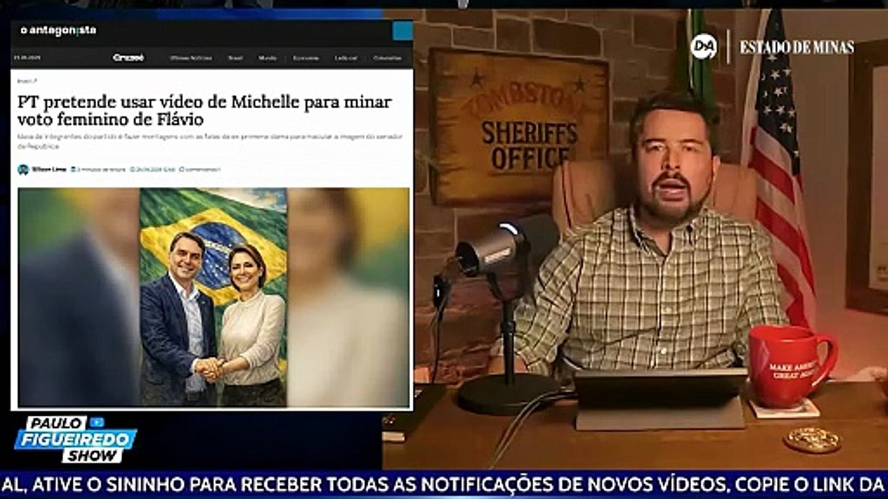 Paulo Figueiredo diz que vídeo de Michelle Bolsonaro beneficia o PT