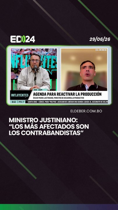 Ministro Justiniano: “Los más afectados son los contrabandistas”