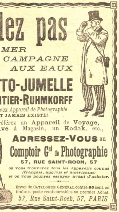 Des plaques photographiques oubliées dans un appareil des années 1890
