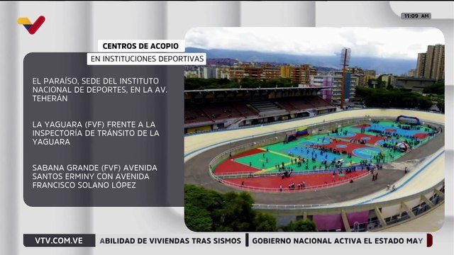 Entérese cuáles son las instituciones deportivas dispuestas como centros de acopio