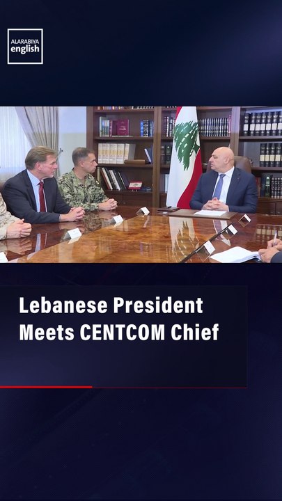 Lebanese President Meets CENTCOM Chief