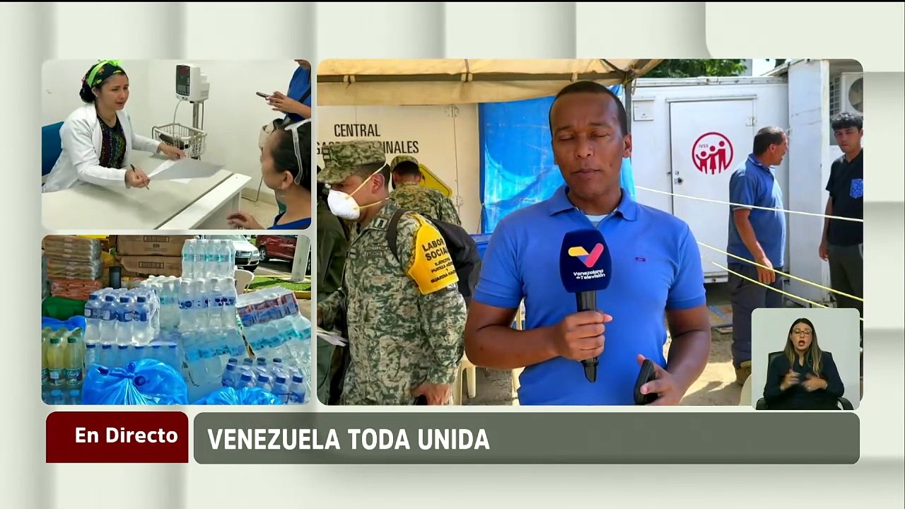 Delegación de México brinda apoyo médico a los afectados en el centro de atención de Caraballeda