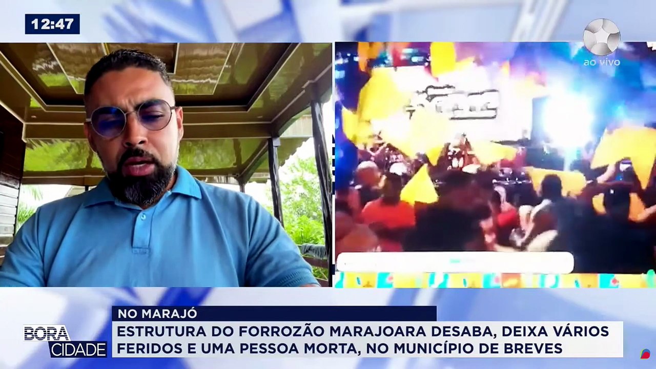 NO MARAJÓ - ESTRUTURA DE UMA ARENA DE SHOWS DESABA EM BREVES NA ILHA DO MARAJÓ