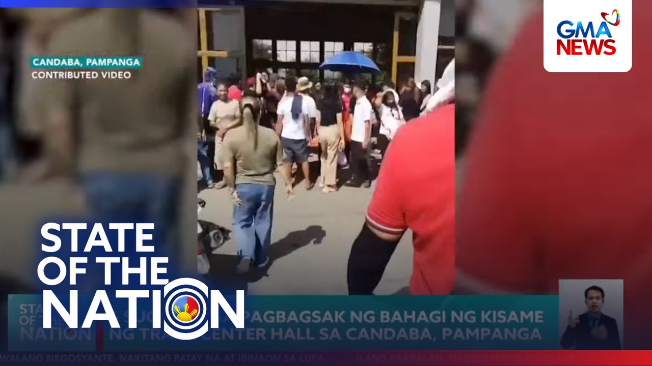 6 sugatan sa pagbagsak ng bahagi ng kisame ng trade center hall sa Candaba, Pampanga | SONA